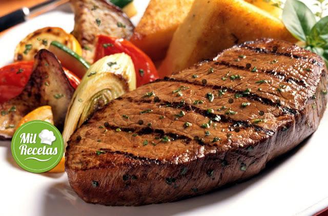 Filete de Carne a la pimienta verde