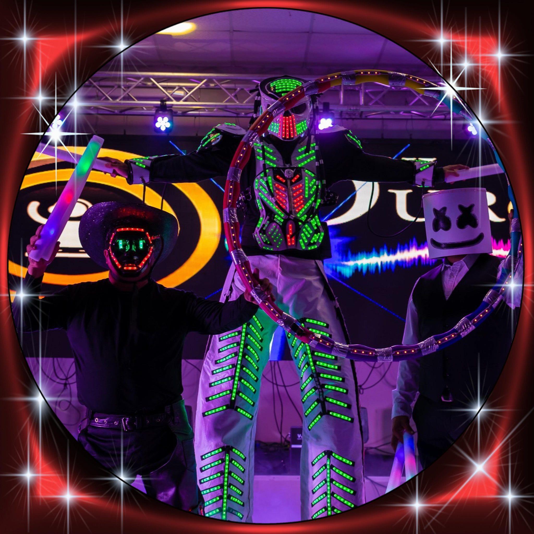 X Mas Party and Led Robots