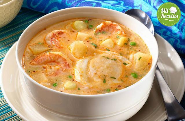 Sopa de camarones
