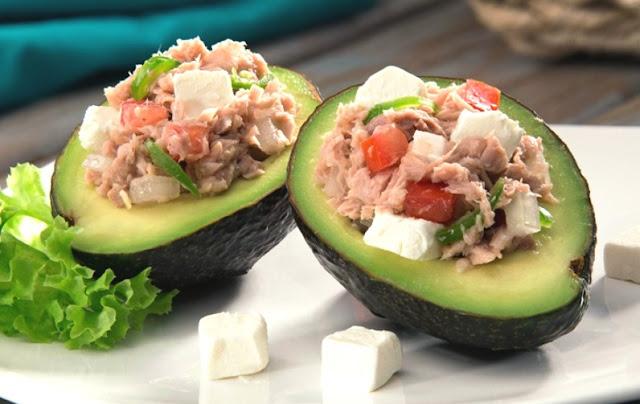 Avocado tapas with tuna