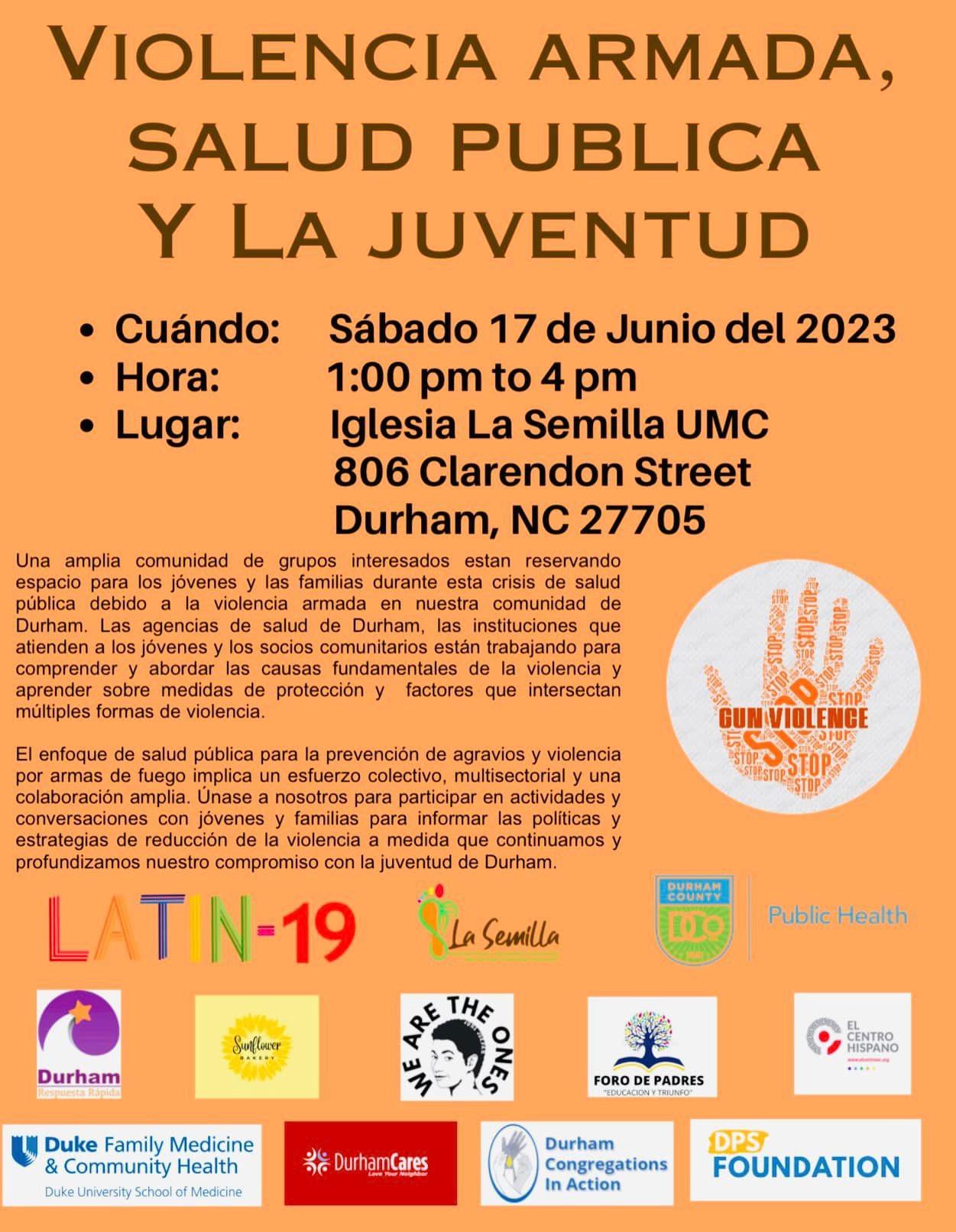 Violencia Armada, Salúd Pulica y La Juventud