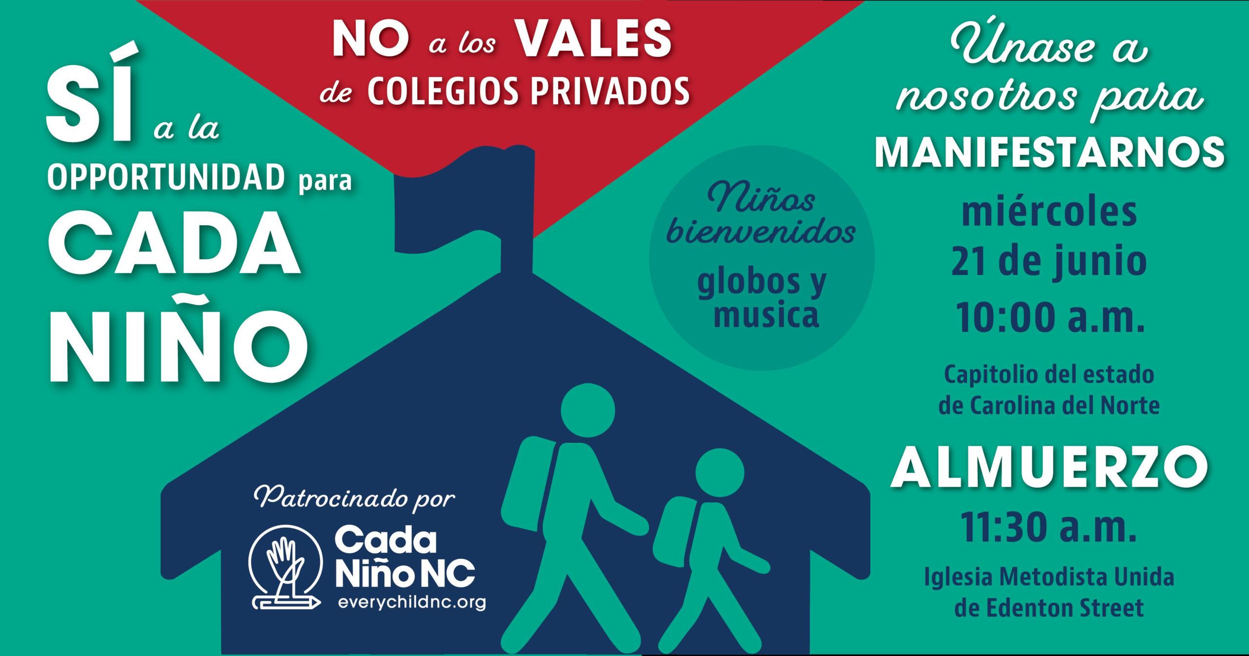 ¡Acompáñenos! Manifiestense para CADA NIÑO