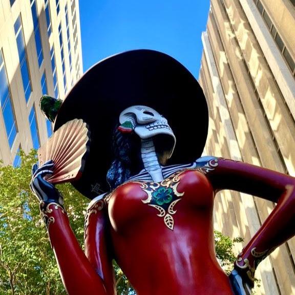 La Catrina Gigante visita Raleigh, Carolina del Norte