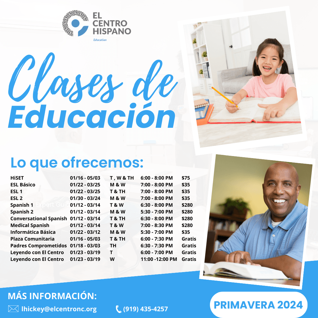 Programas educativos del Centro Hispano