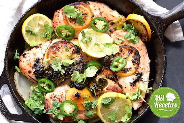 Pollo con jalapeño