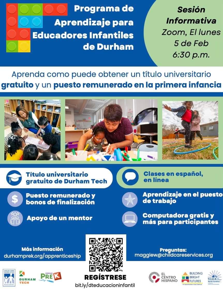 Programa de Aprendizaje para Educadores Infantiles de Durham
