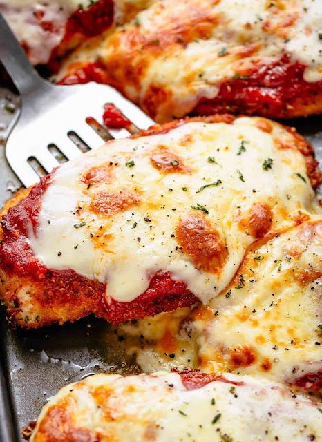 Pechugas de pollo a la parmesana