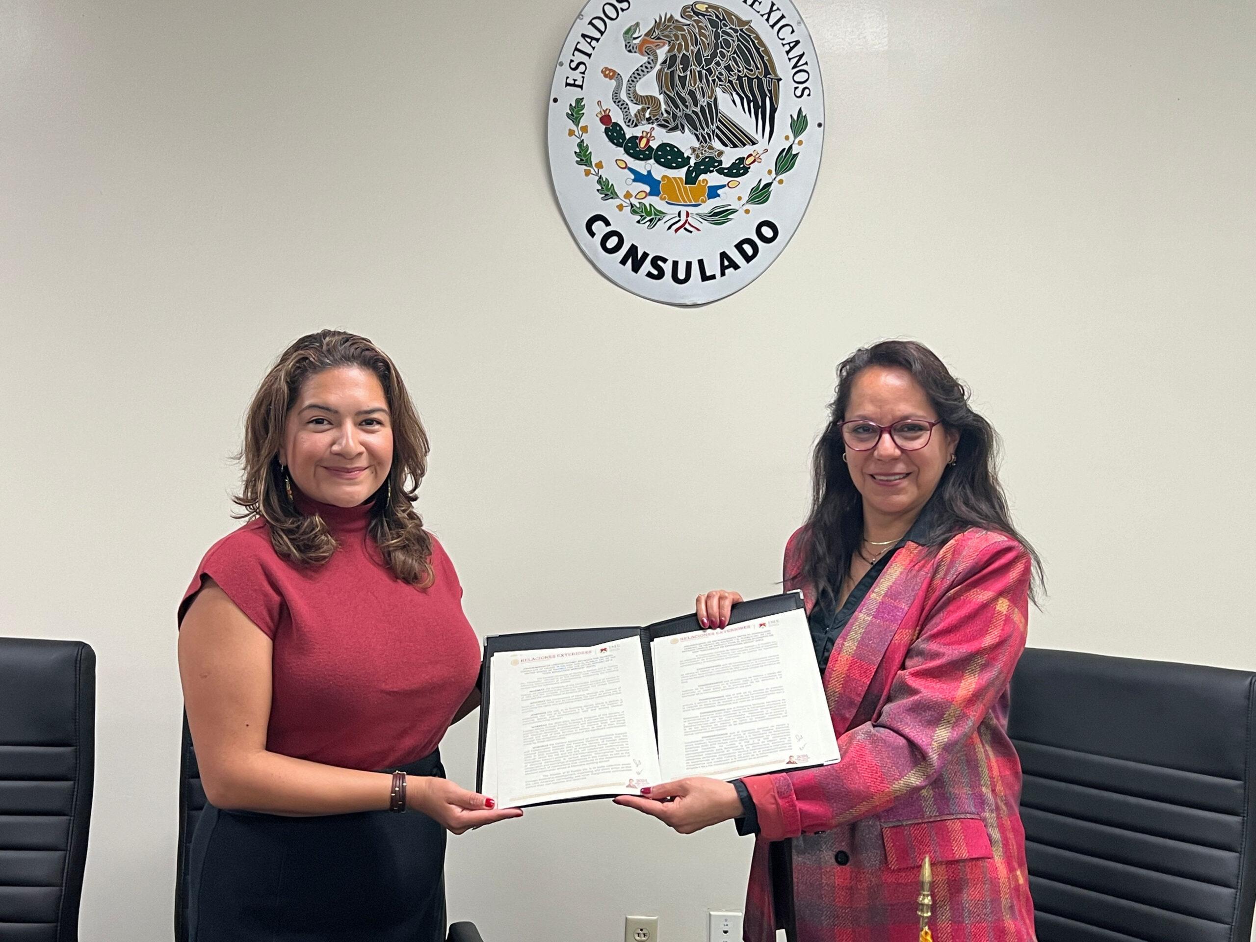 El Consulado de México y El Pueblo firmaron acuerdo  para la operación de Ventanilla de Educación Cívica
