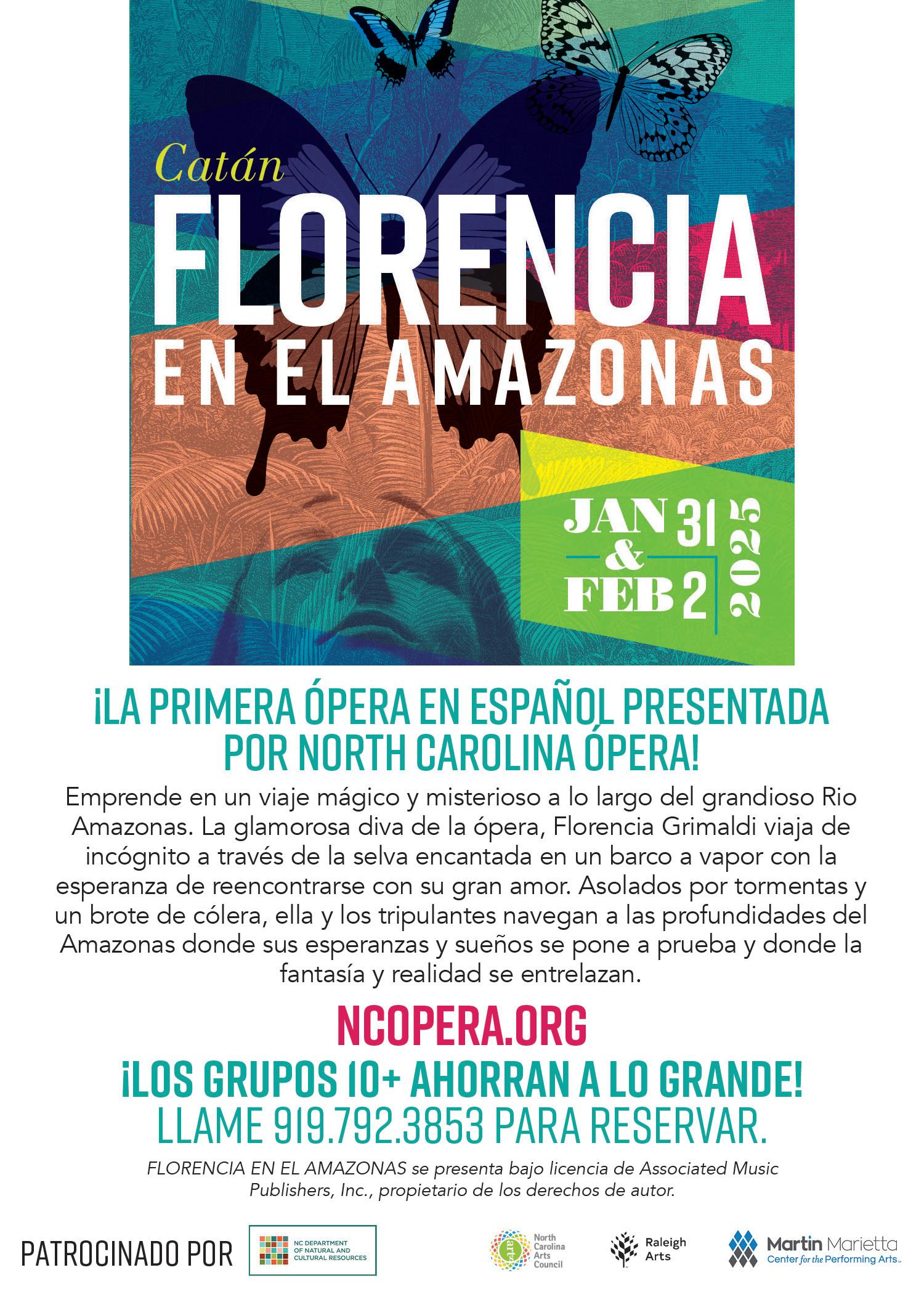 ¡La primera ópera en español presentada por la North Carolina Ópera!