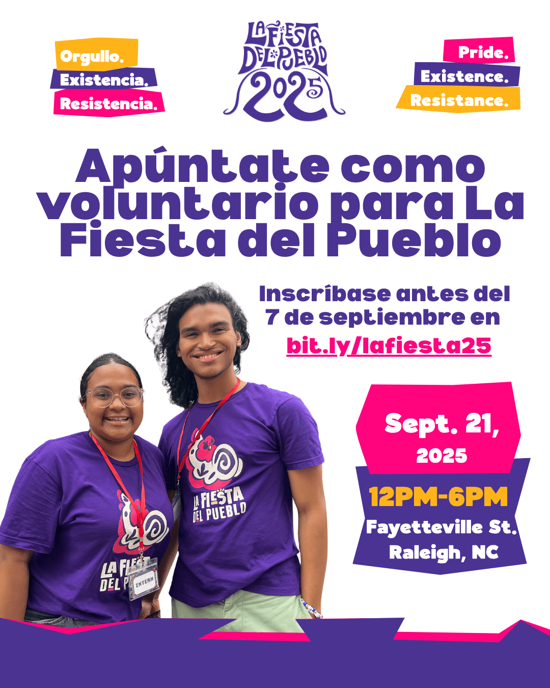 ¡Únete como voluntario/a para La Fiesta del Pueblo 2025!