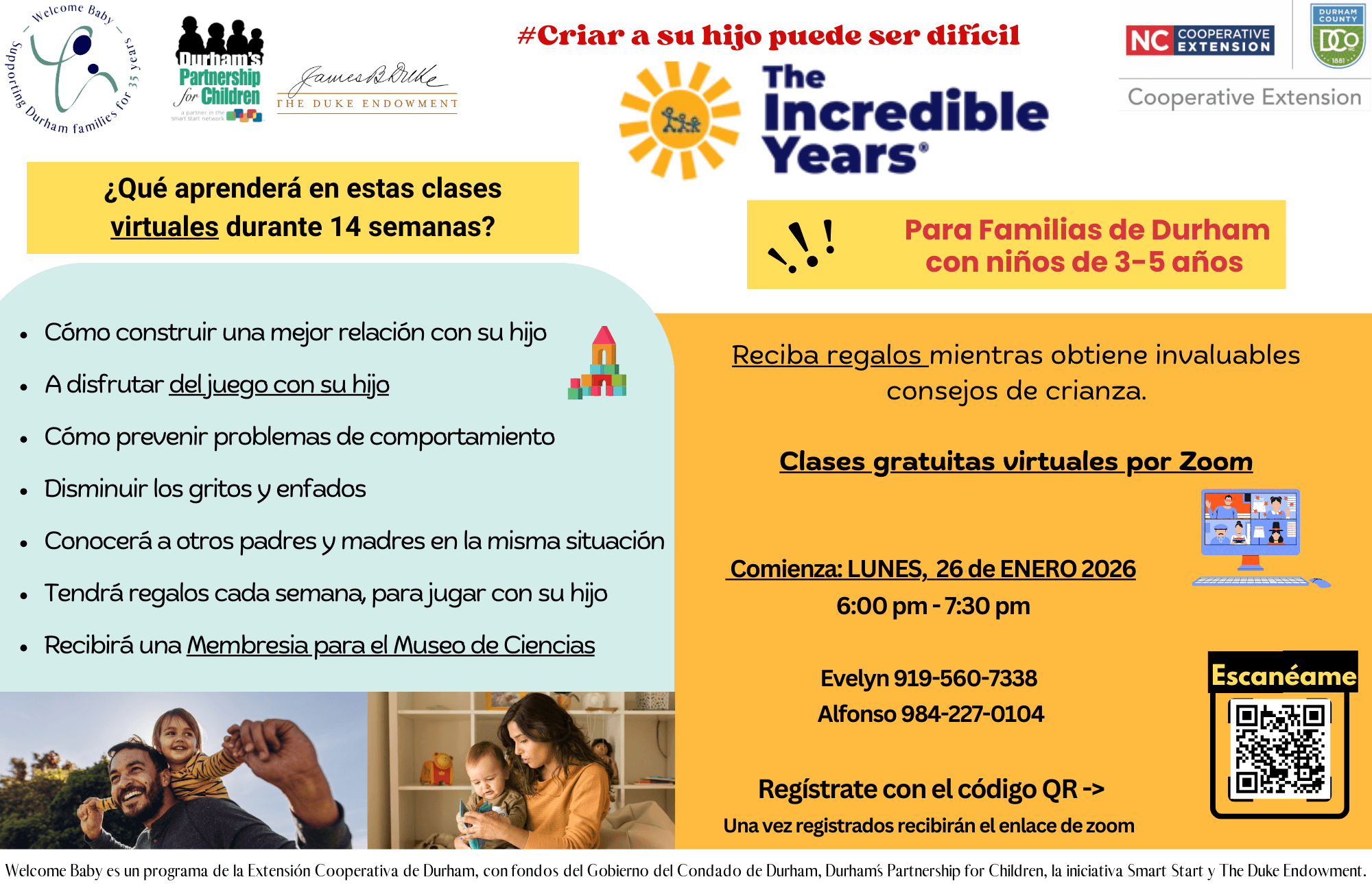Clases para Padres de Welcome Baby