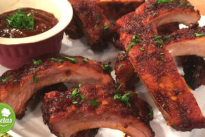 Costillas de cerdo a la BBQ
