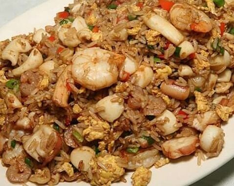 Arroz Chaufa de Mariscos Peruano