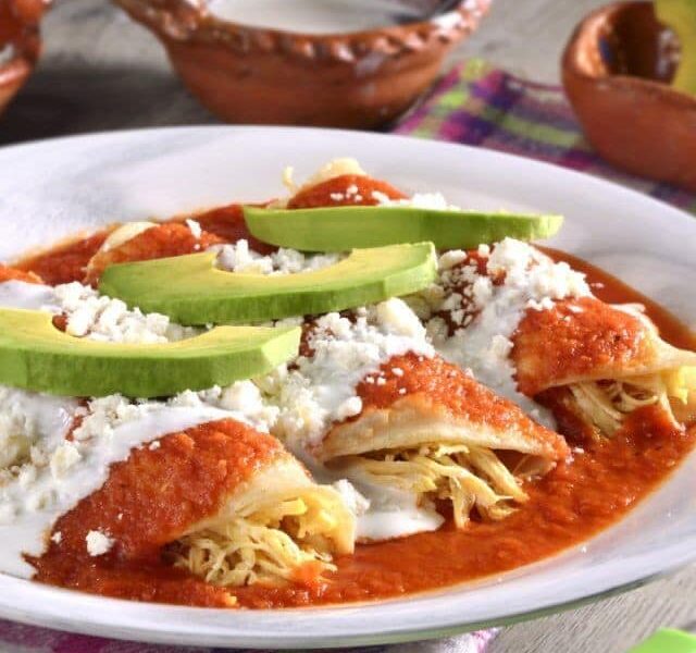 Enchiladas de pollo