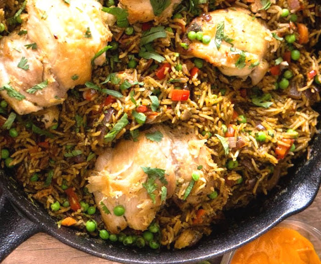 Arroz con pollo peruano