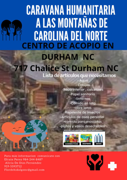 Caravana Humanitaria a las Montañas de Carolina del Norte