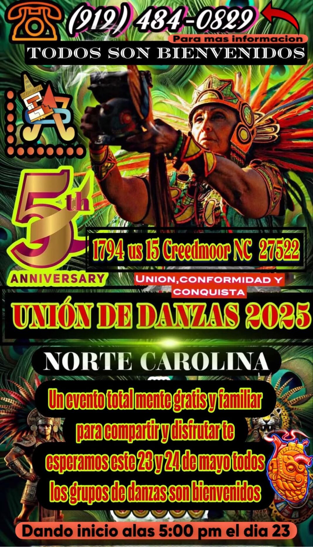 “Encuentro de Danzas 2025” celebrará la herencia indígena con diversidad cultural y espiritualidad ancestral en Carolina del Norte