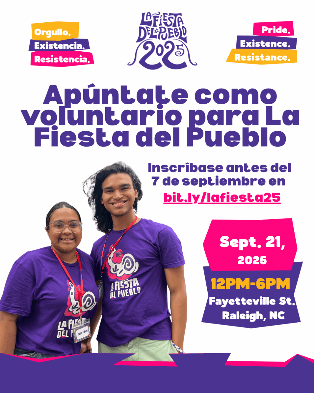 ¡Únete como voluntario/a para La Fiesta del Pueblo 2025!