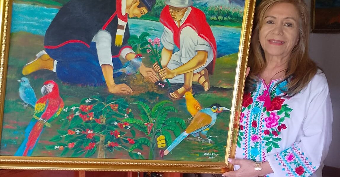 María Elcy Ramírez y el encanto colorido de su obra