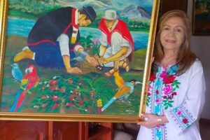 María Elcy Ramírez y el encanto colorido de su obra